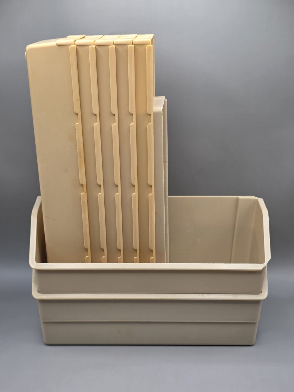 Vintage Rubbermaid Interlocking Drawer Organizer Bins Lot JB1-2915 JB1-2916 B